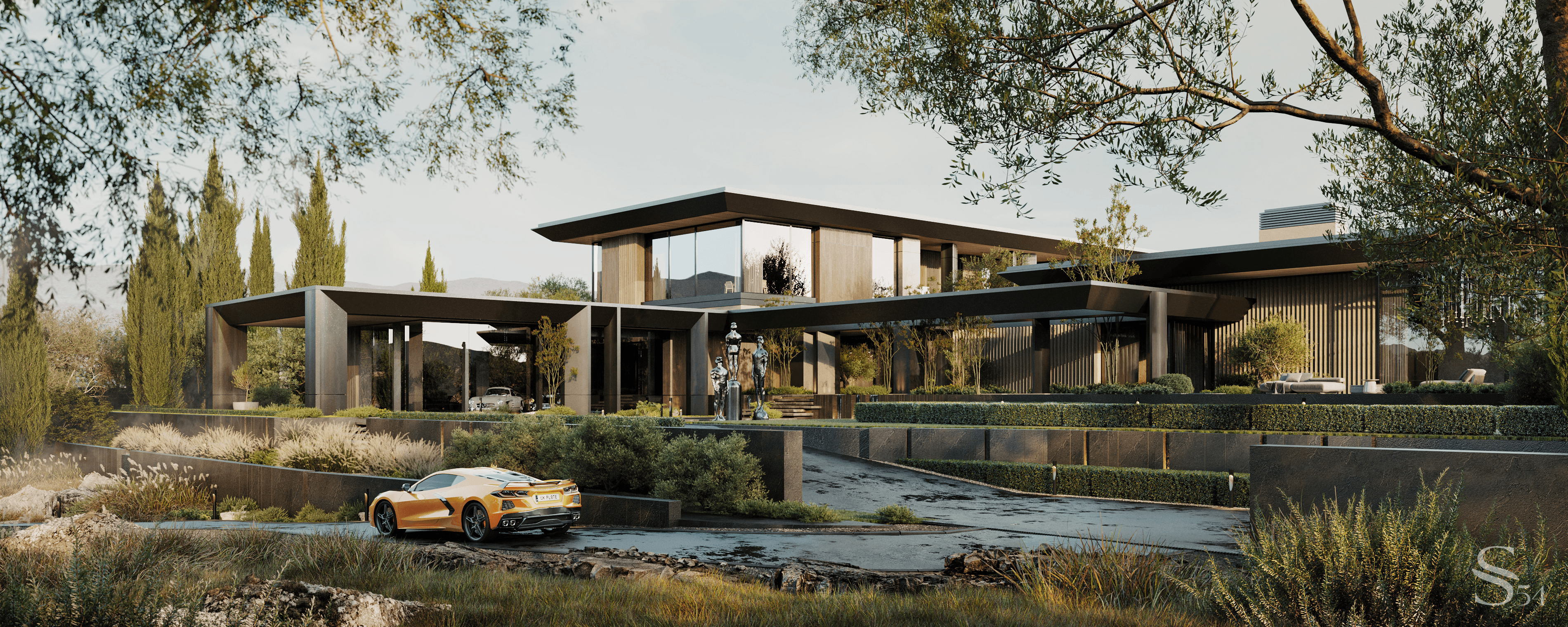 Exclusive project of two-storey mansion by Studia 54 in Italy
