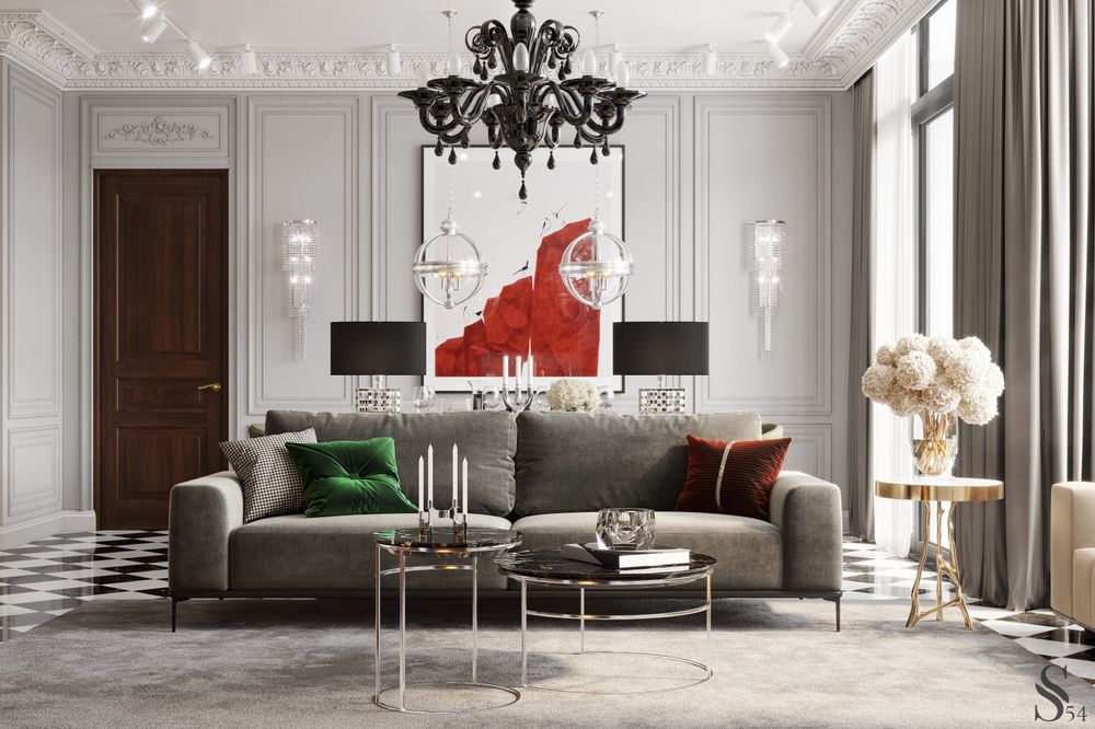 Design and interior of a luxury apartment: portfolio Studia 54