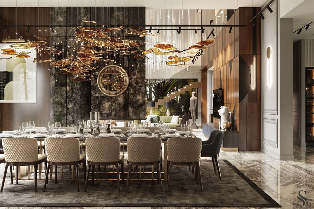 Premium luxury interior in a country house by Studia 54
