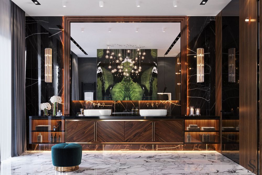 Premium luxury interior in a country house by Studia 54