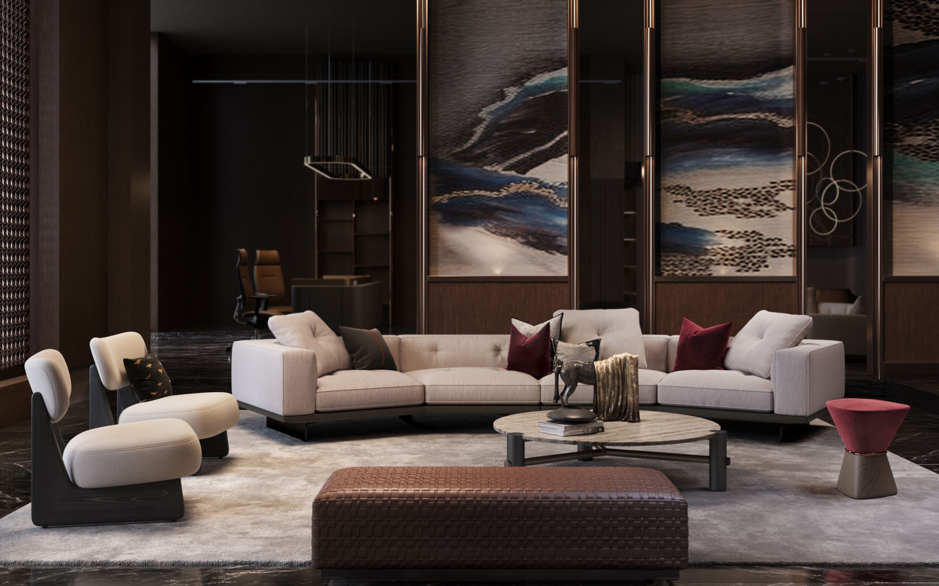 Elite design project for the hotel in Courchevele