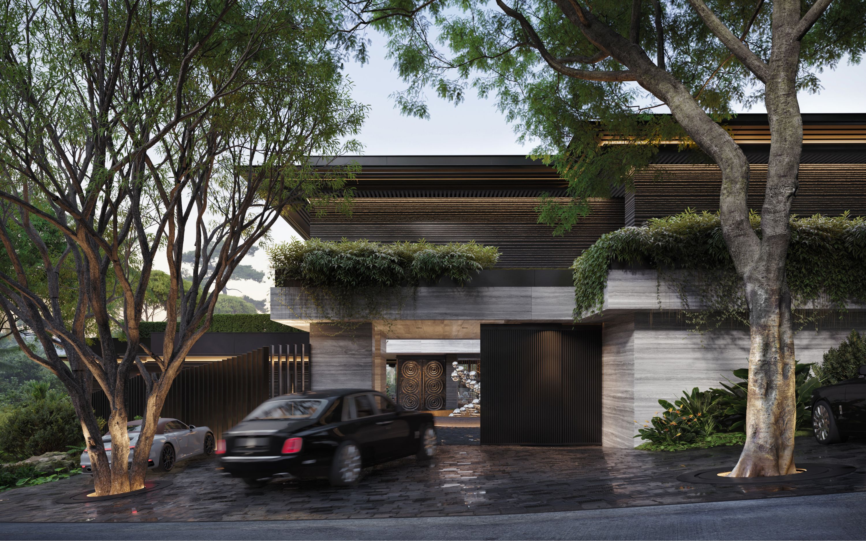 Architectural design of a four-story villa in the Philippines by Studia 54