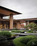 Japanese garden with living plants from Studia 54