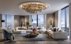 Penthouse interior design in modern style