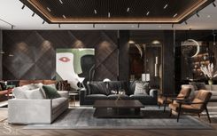 The furniture group Minotti in the living area