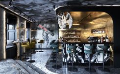 Interior design of Gods restaurant in St. Petersburg