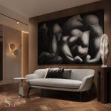 Entrance group with the Minotti sofa in the project by Studia 54