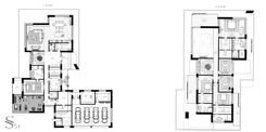 Планировка дома площадью 652м² на 3 спальни