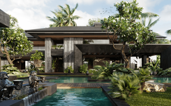 Architectural project of a villa in Indonesia