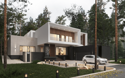 Architectural project of a country house in Penza